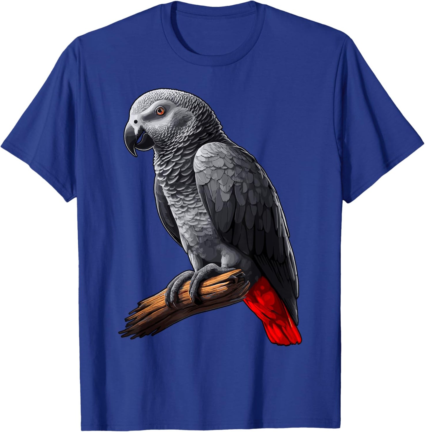 African Grey Parrot T-Shirt - T-Shirt | Royal