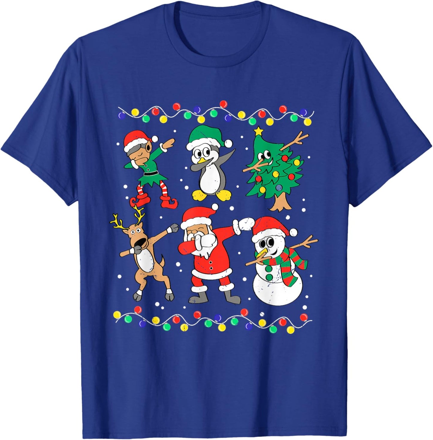 Dabbing Santa Elf Friends Christmas Dab Boys Boys Girls Kids T-Shirt - T-Shirt | Royal