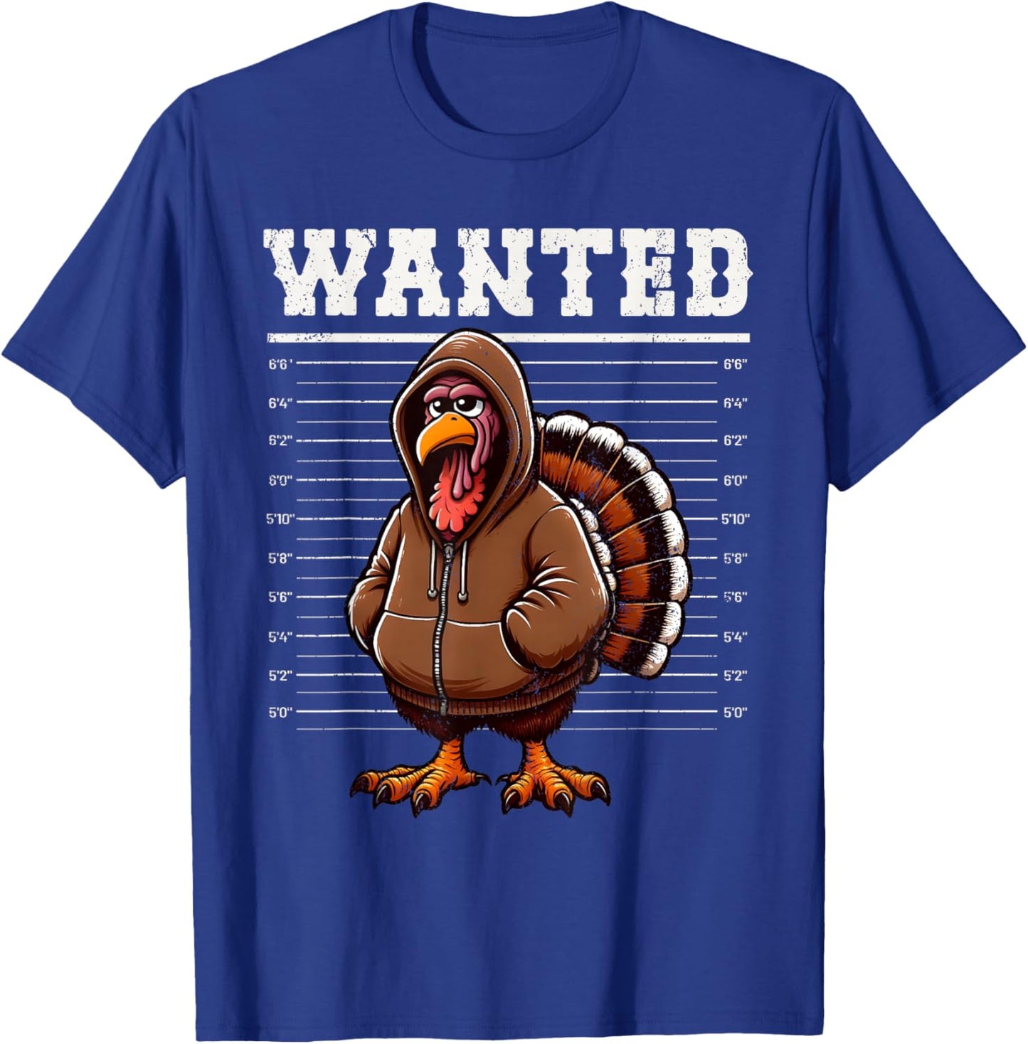Wanted Turkey Hunting Funny Thanksgiving Men's Women's T-Shirt - T-Shirt | Royal