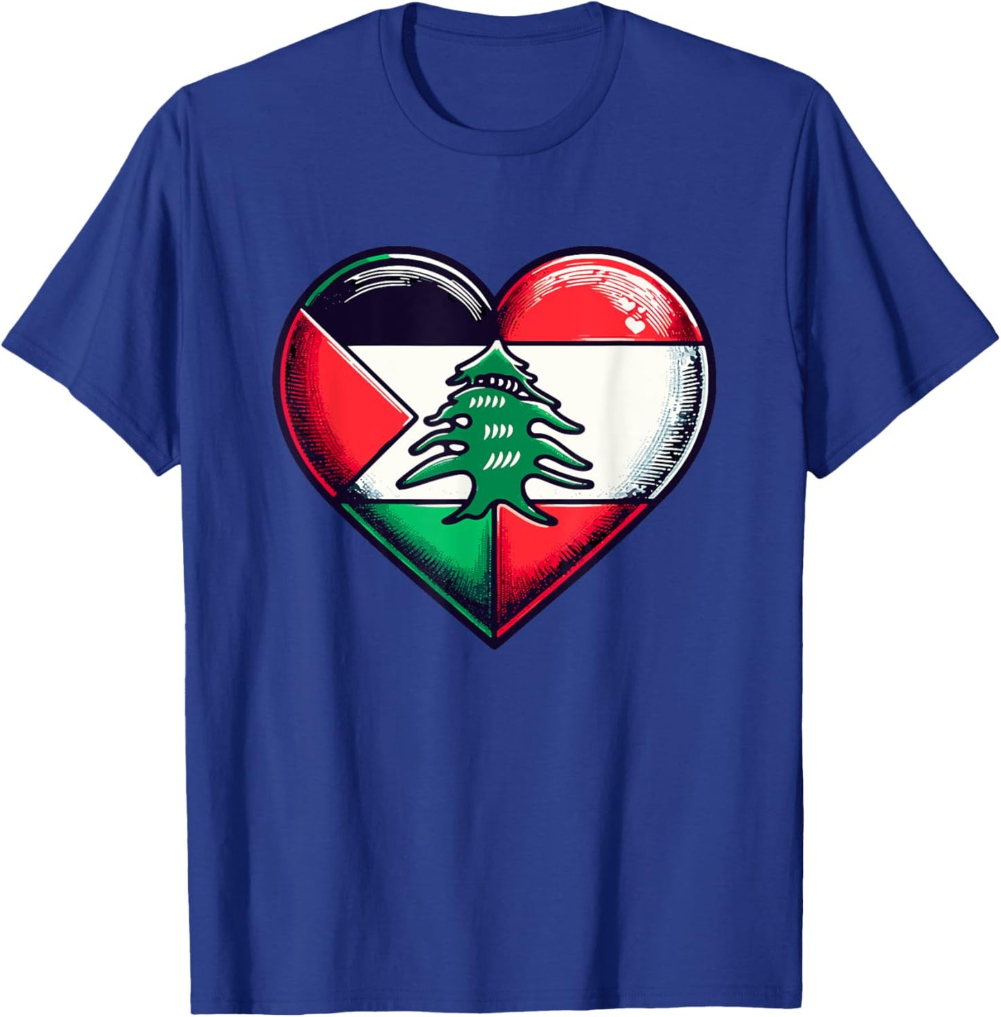 Adults Black Small Classic Fit Short Sleeve Modern Flag T-Shirt - T-Shirt | Royal
