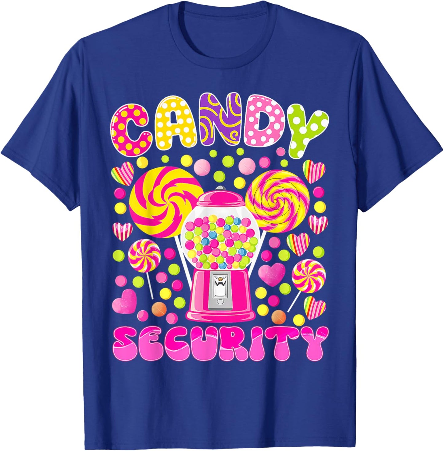 Candy Land Costume Women Candy Crew Funny Candy Security T-Shirt - T-Shirt | Royal