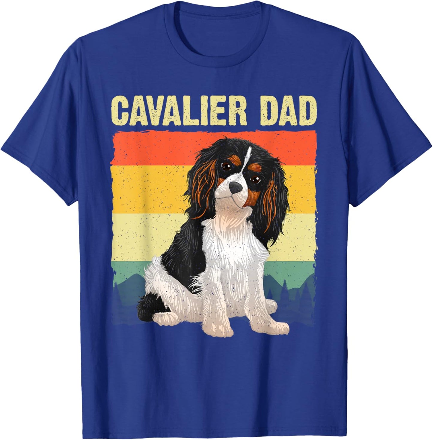 Cool Cavalier King Charles Art Dad Cavalier Spaniel T-Shirt - T-Shirt | Royal