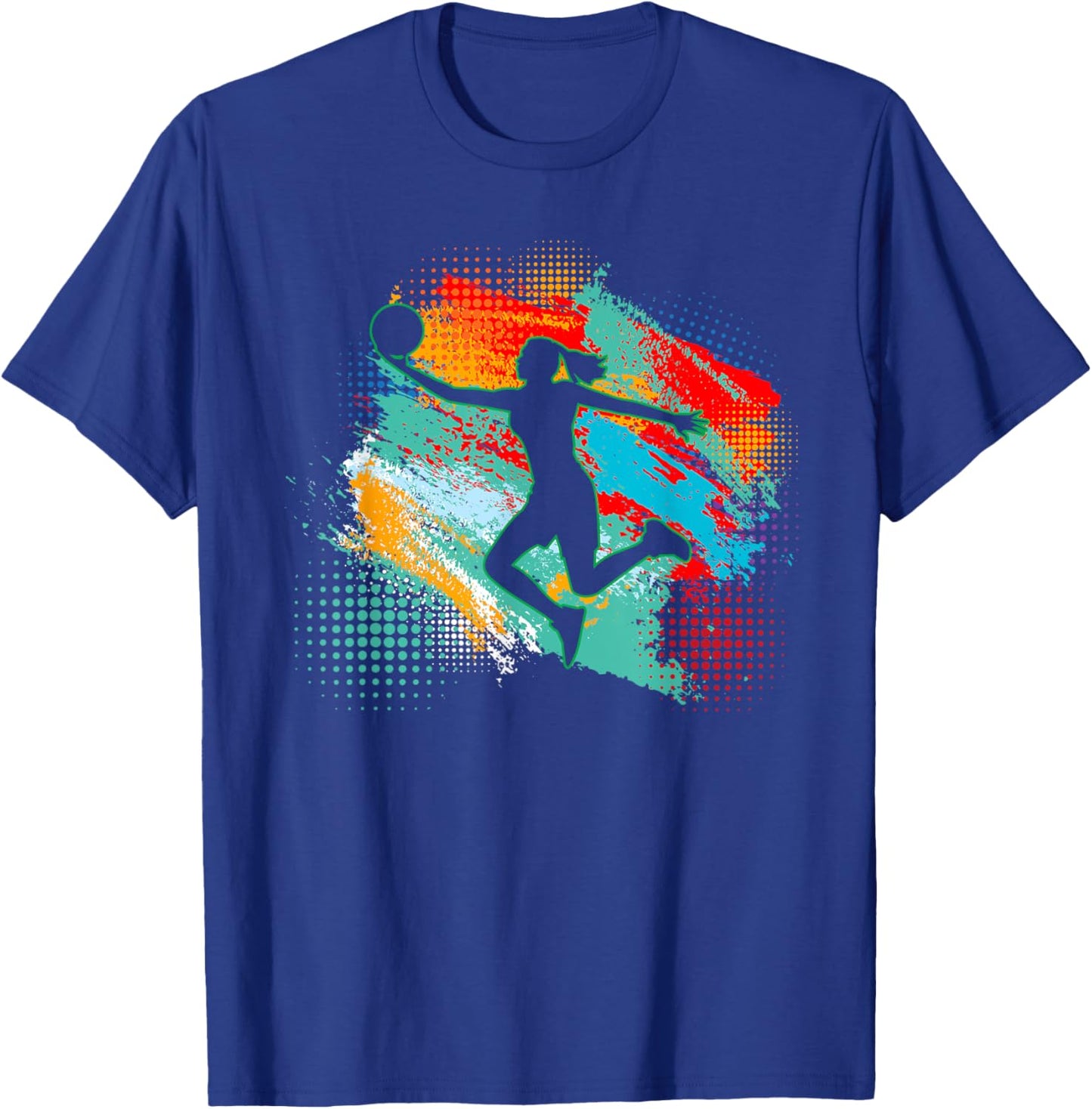 Basketball Sports Fan Women Girls Player T-Shirt - T-Shirt | Royal