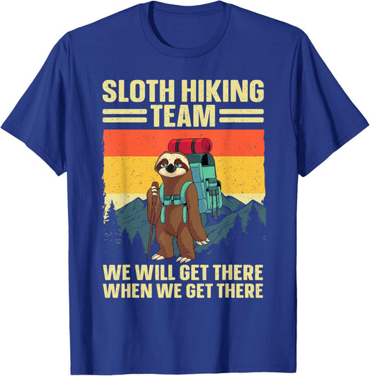 Funny Hiking Themed Women Kids Hiker Hike Gag Hiking T-Shirt - T-Shirt | Royal