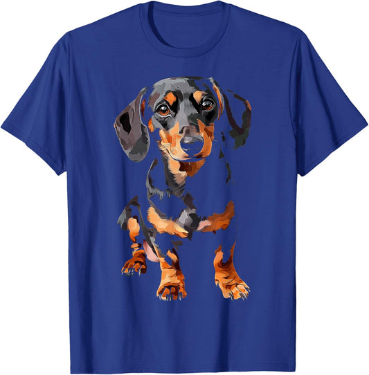 Dachshund Dog Motif Pet Art Dachshund Men Women Kids T-Shirt - T-Shirt | Royal