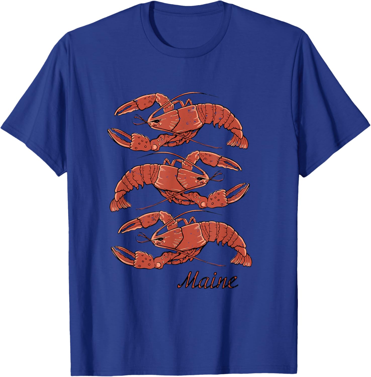 Maine Lobster Vintage Style T-Shirt - T-Shirt | Royal