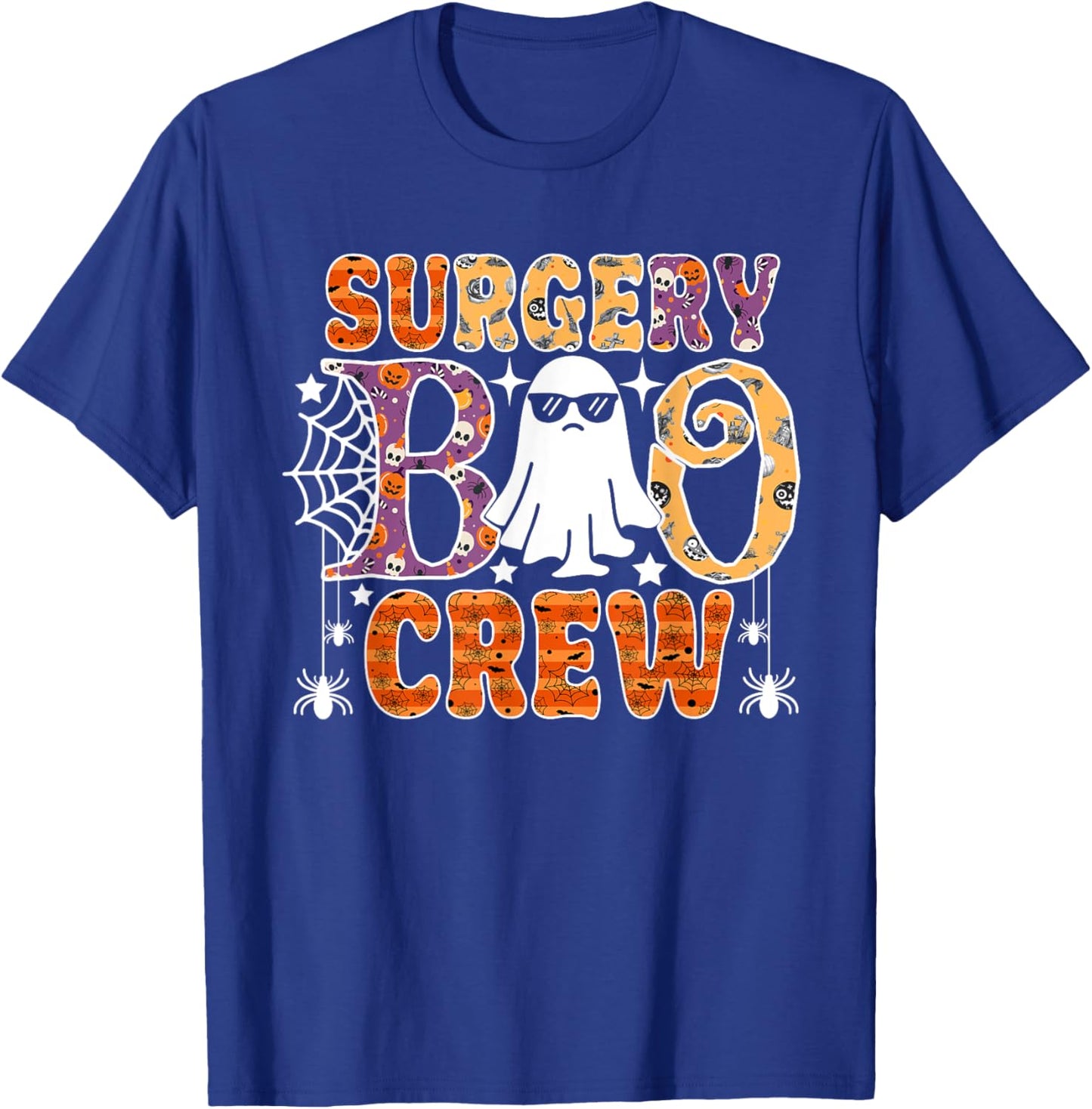 Surgery Boo Crew Surgical Tech Nurse Halloween Costume T-Shirt - T-Shirt | Royal