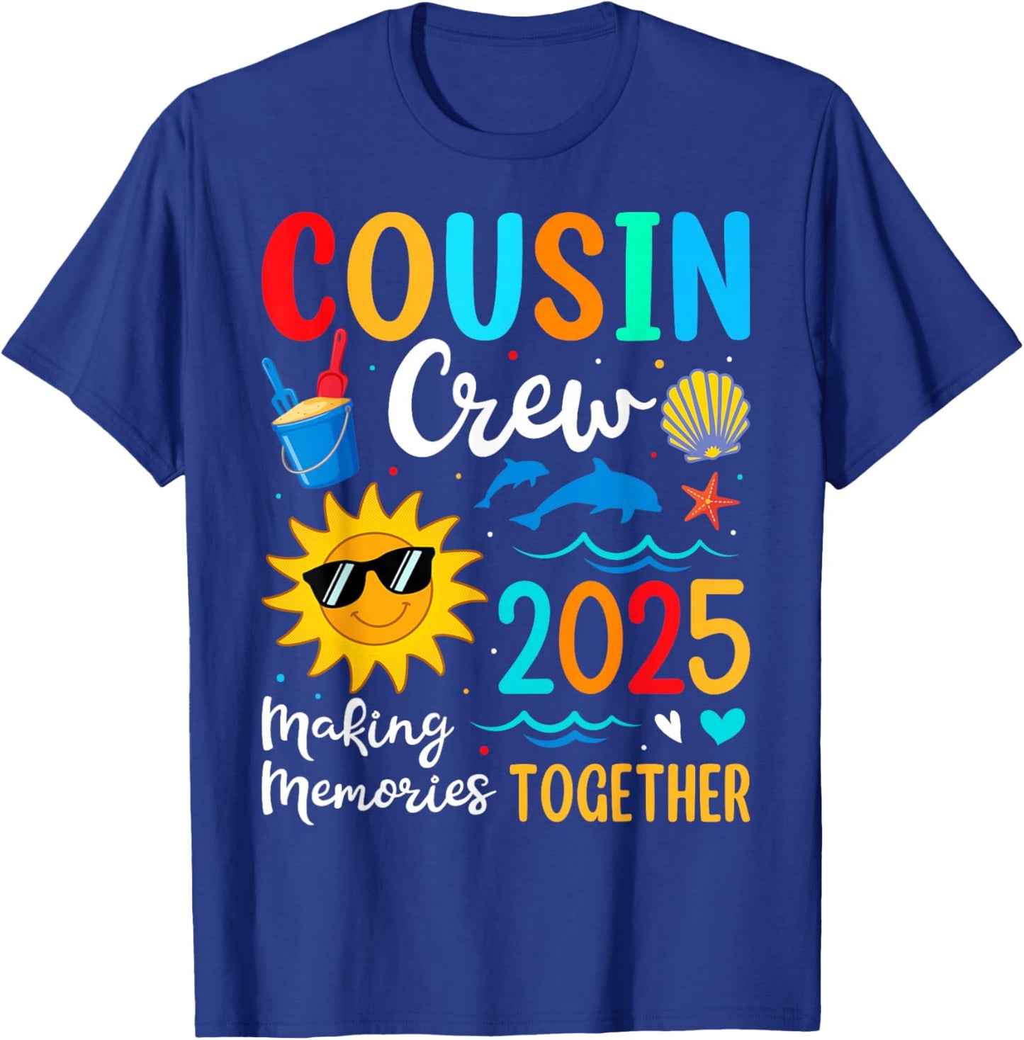 Cousin crew 2025 Summer Vacation Beach Family Trips Matching T-Shirt - T-Shirt | Royal