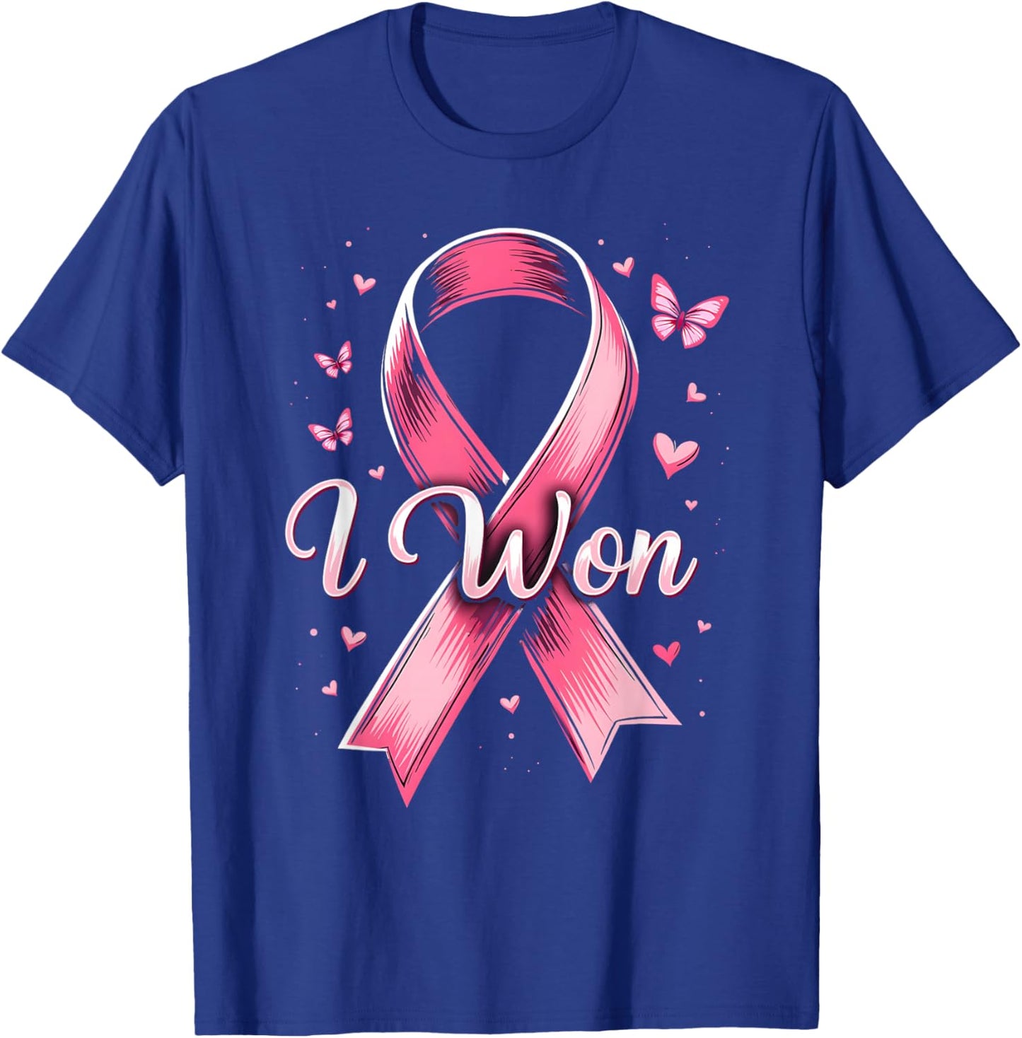 I Won Breast Cancer Awareness Breast Cancer Survivor Women T-Shirt - T-Shirt | Royal