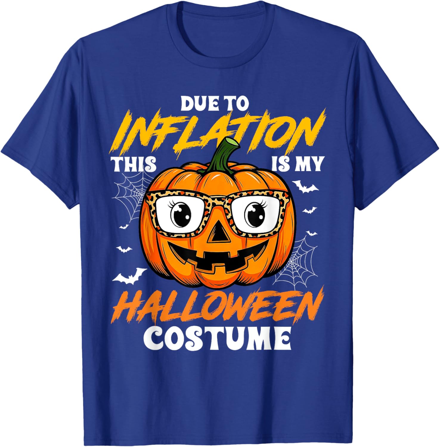 Pumpkin Halloween Costume Men Women Funny Halloween T-Shirt - T-Shirt | Royal