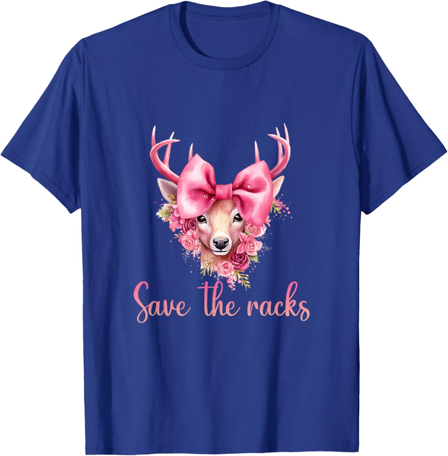 Save the Racks Breast Cancer Awareness T-Shirt - T-Shirt | Royal