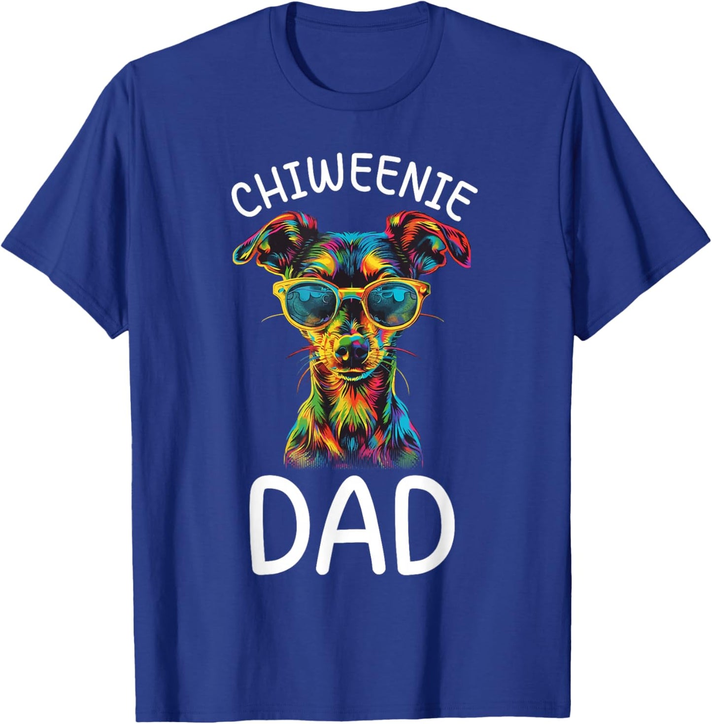 Chiweenie Lovers Design Chiweenie Dad T-Shirt - T-Shirt | Royal