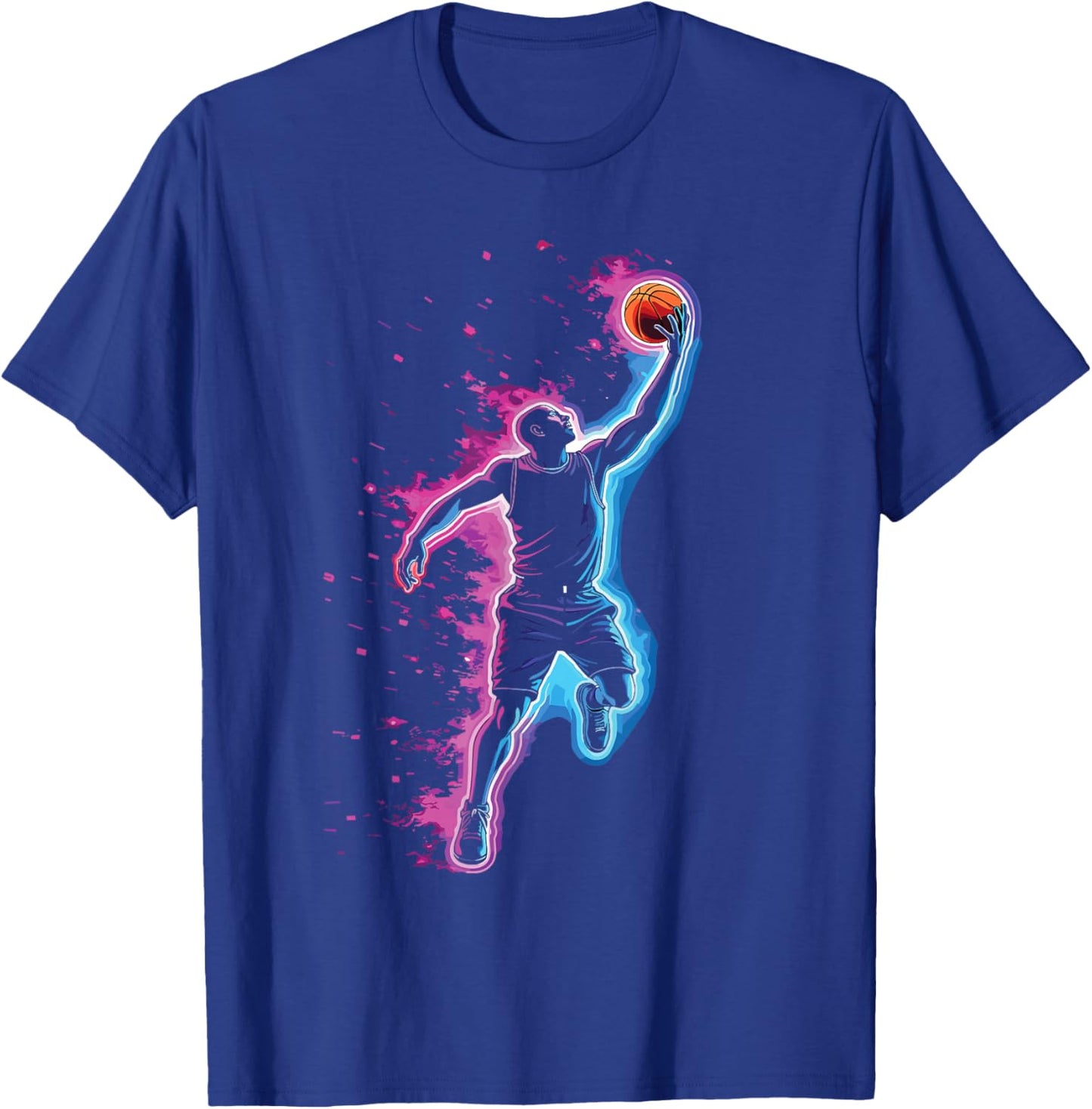 Basketball & Basketball Graphic | Kids, Boys | Men & Women T-Shirt - T-Shirt | Royal