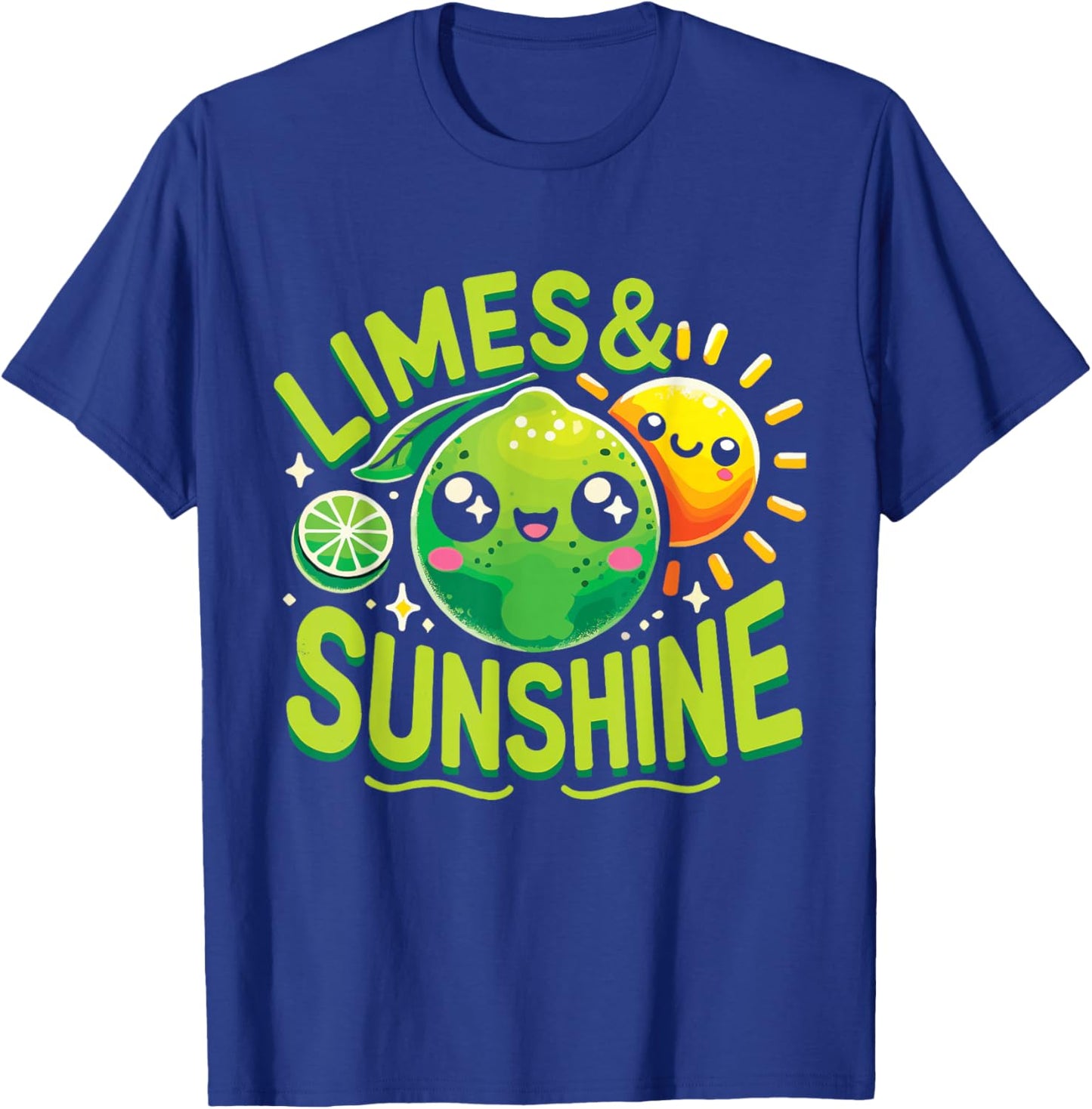 Limes & Sunshine T-Shirt - T-Shirt | Royal