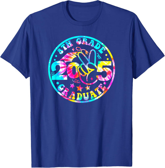8th Eighth Grade Graduation 2025 Graduate Last Day of School T-Shirt - T-Shirt | Royal