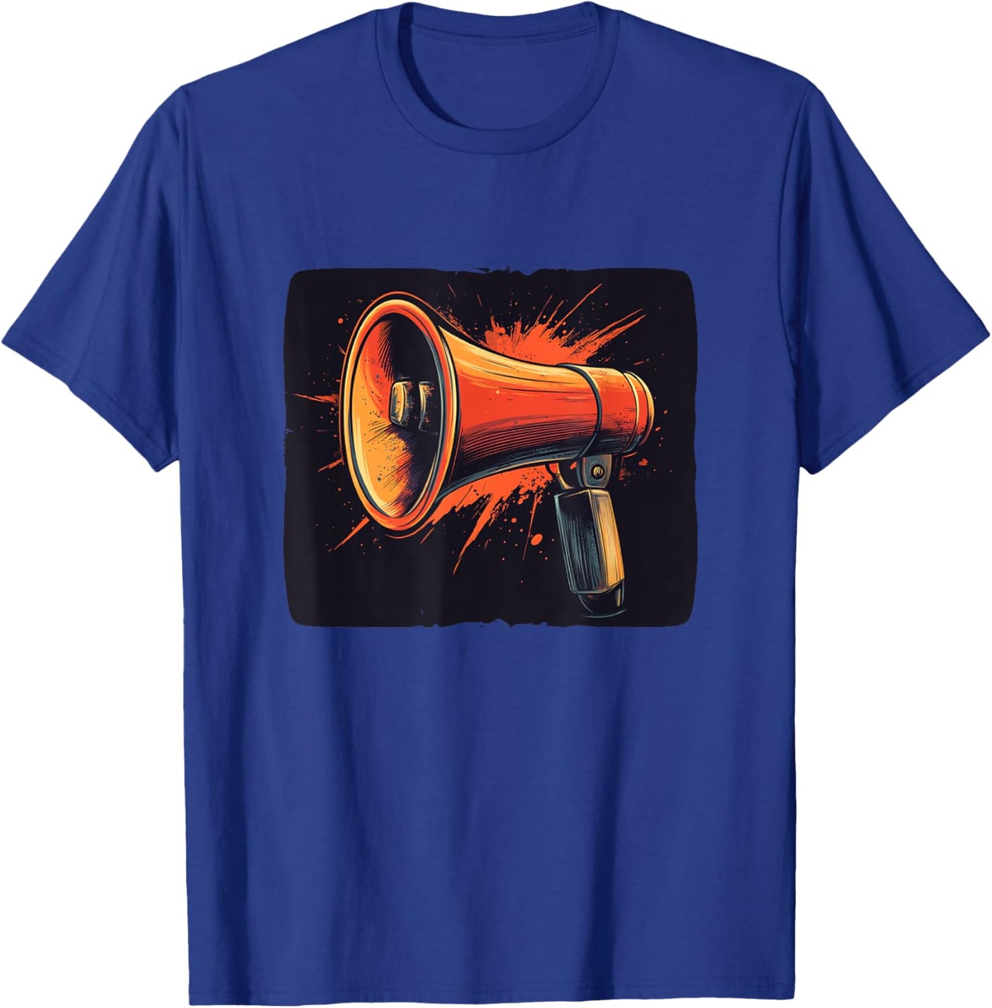 Shout It Out Loud with a Colorful Megaphone T-Shirt - T-Shirt | Royal