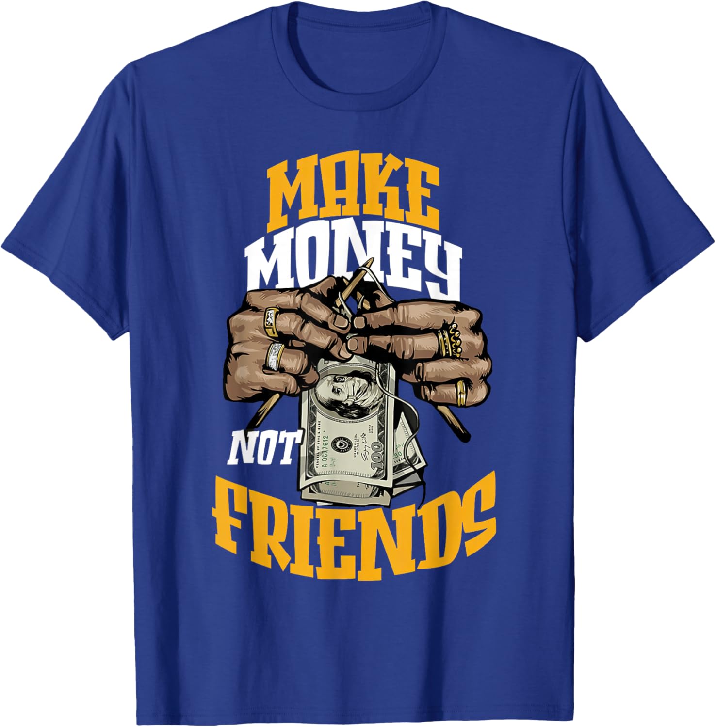 Ochre Yellow Black White Color Match T-Shirt - T-Shirt | Royal