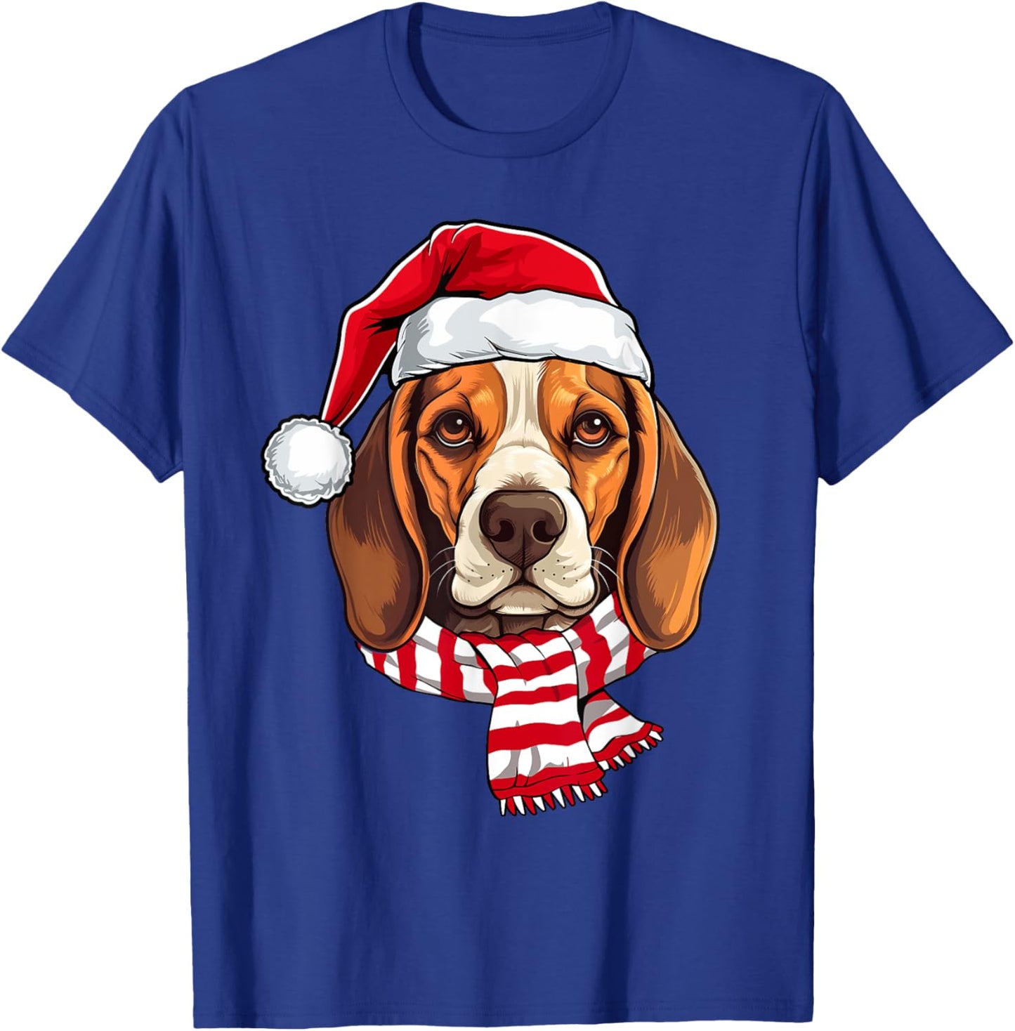 Santa Beagle Christmas Dog Lover Men Women Kids T-Shirt - T-Shirt | Royal