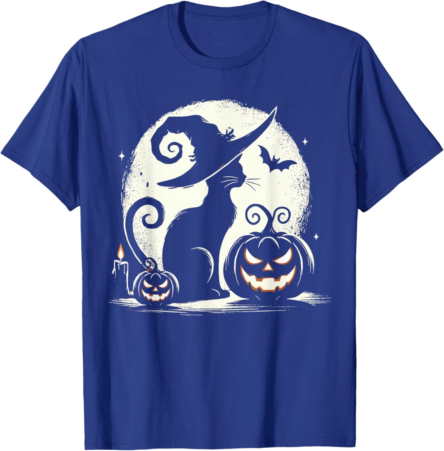 Black Cat Halloween Cat Lovers T-Shirt - T-Shirt | Royal