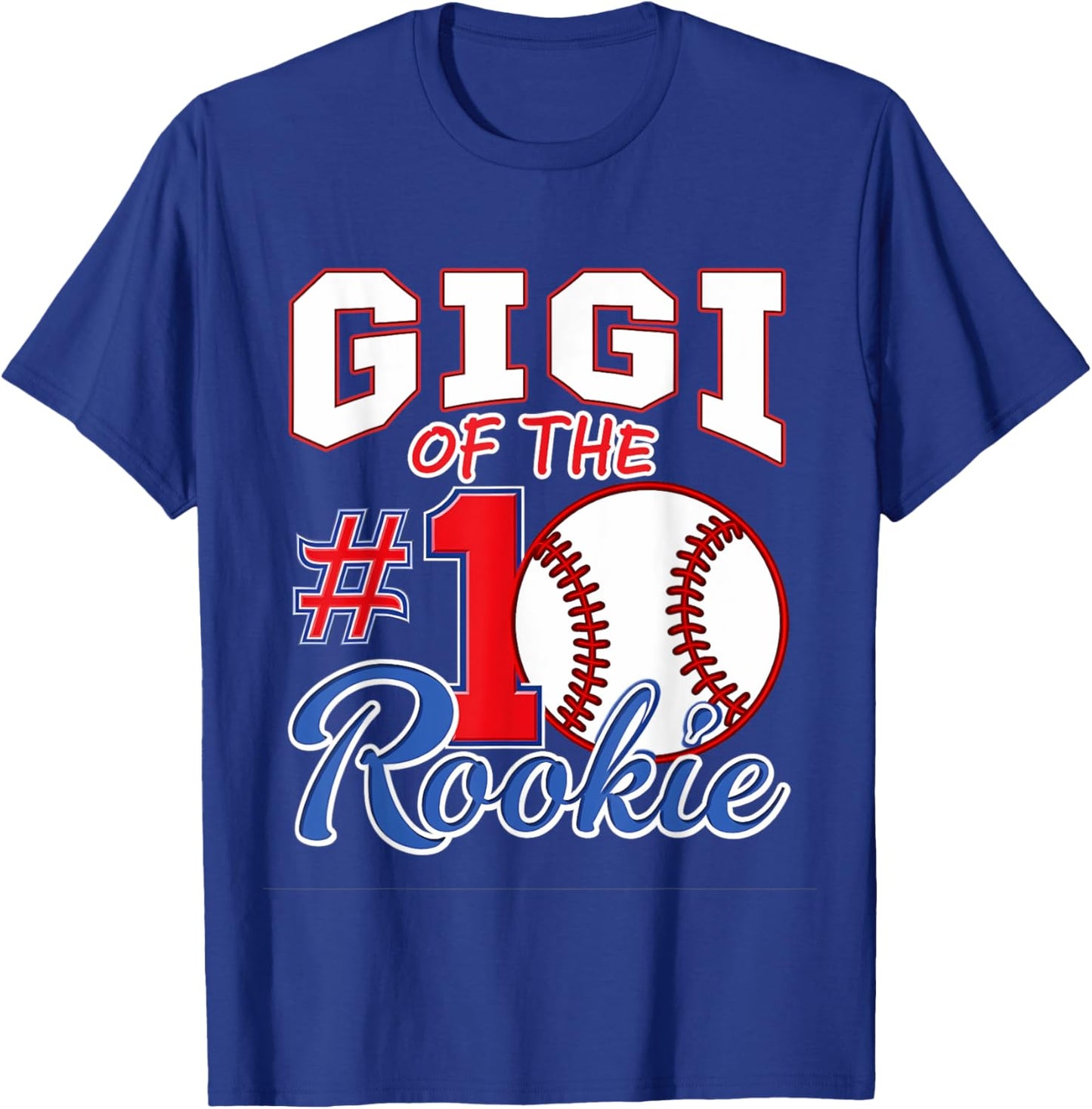 Retro Grandma Gigi Of The Number 1 Rookie Baseball T-Shirt - T-Shirt | Royal