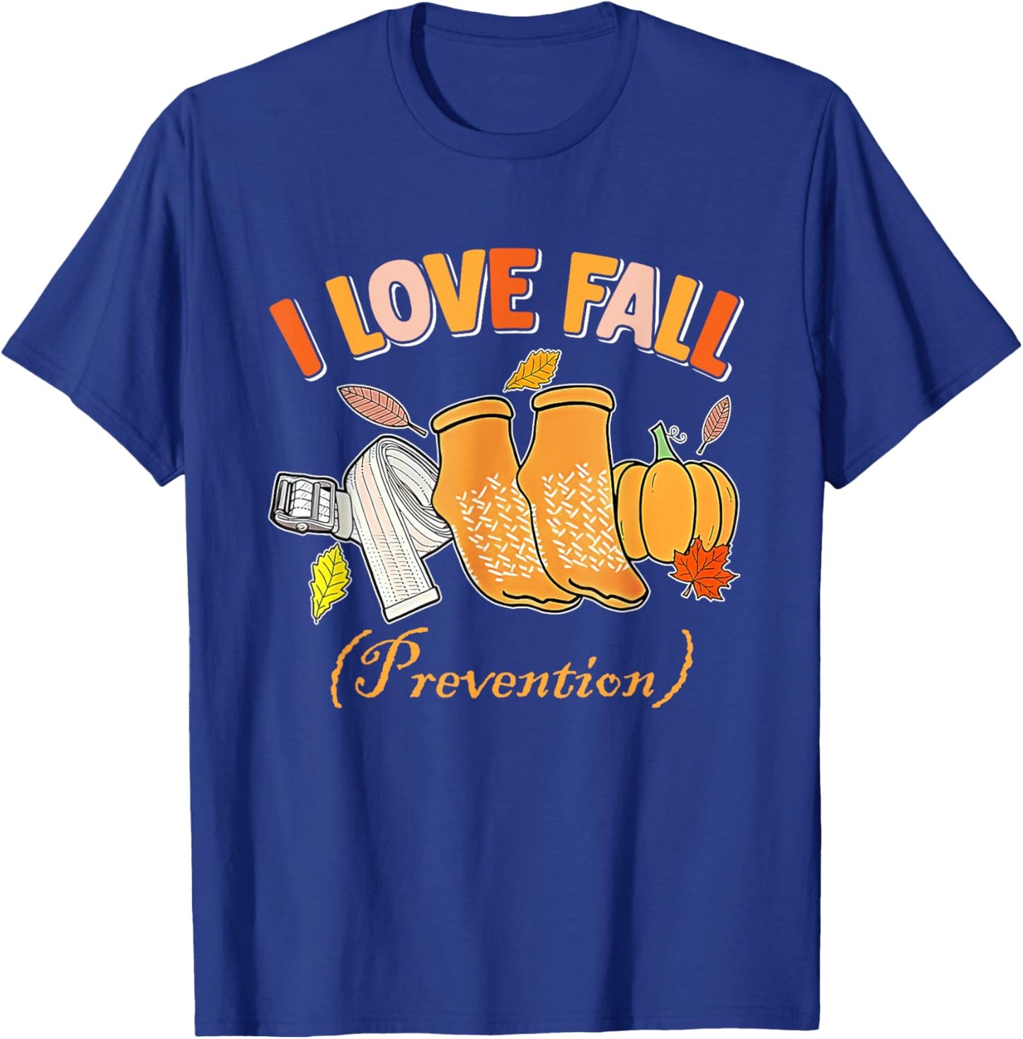 PT Nurse Fall I Love Fall Prevention Fall Physical Therapy T-Shirt - T-Shirt | Royal