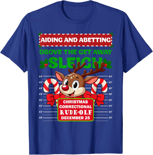 Funny Characters Inmate Christmas Matching Family Group Sets T-Shirt - T-Shirt | Royal