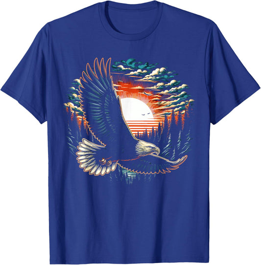 Bald Eagle Forest Animal Wildlife T-Shirt - T-Shirt | Royal