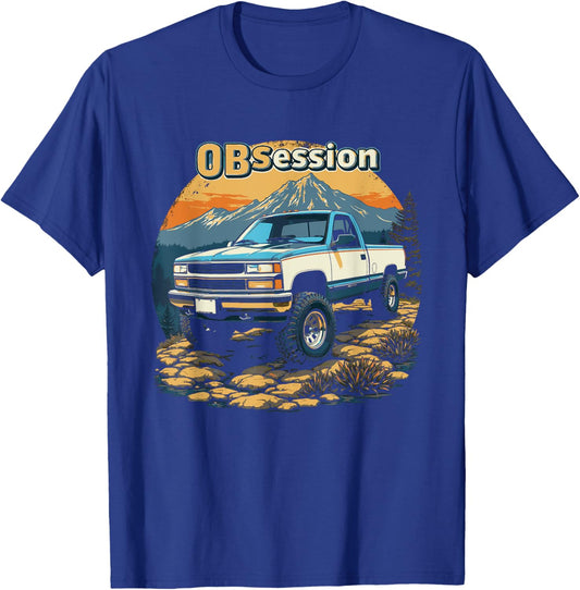 OBS Offroad 4x4 Truck Old Body Style Retro Vintage CK Truck T-Shirt - T-Shirt | Royal