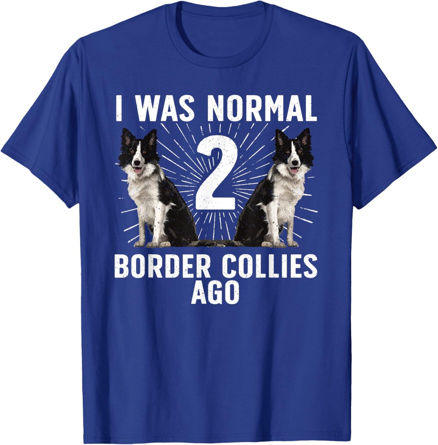 Border Collie Art Women Kids Border Collie Lover T-Shirt - T-Shirt | Royal