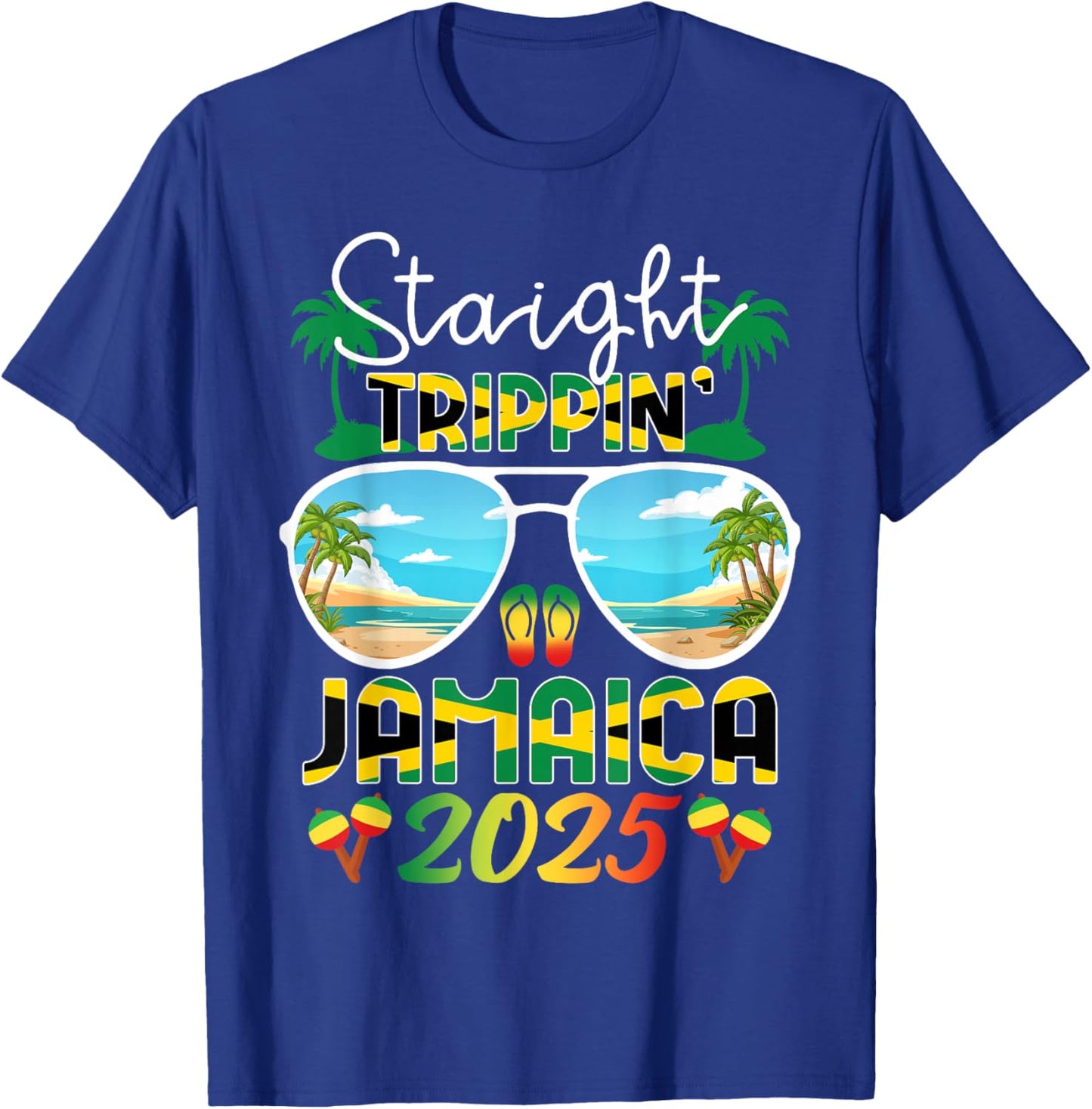 Jamaica Reunion Family Friends Trip 2025 Birthday Squad T-Shirt - T-Shirt | Royal