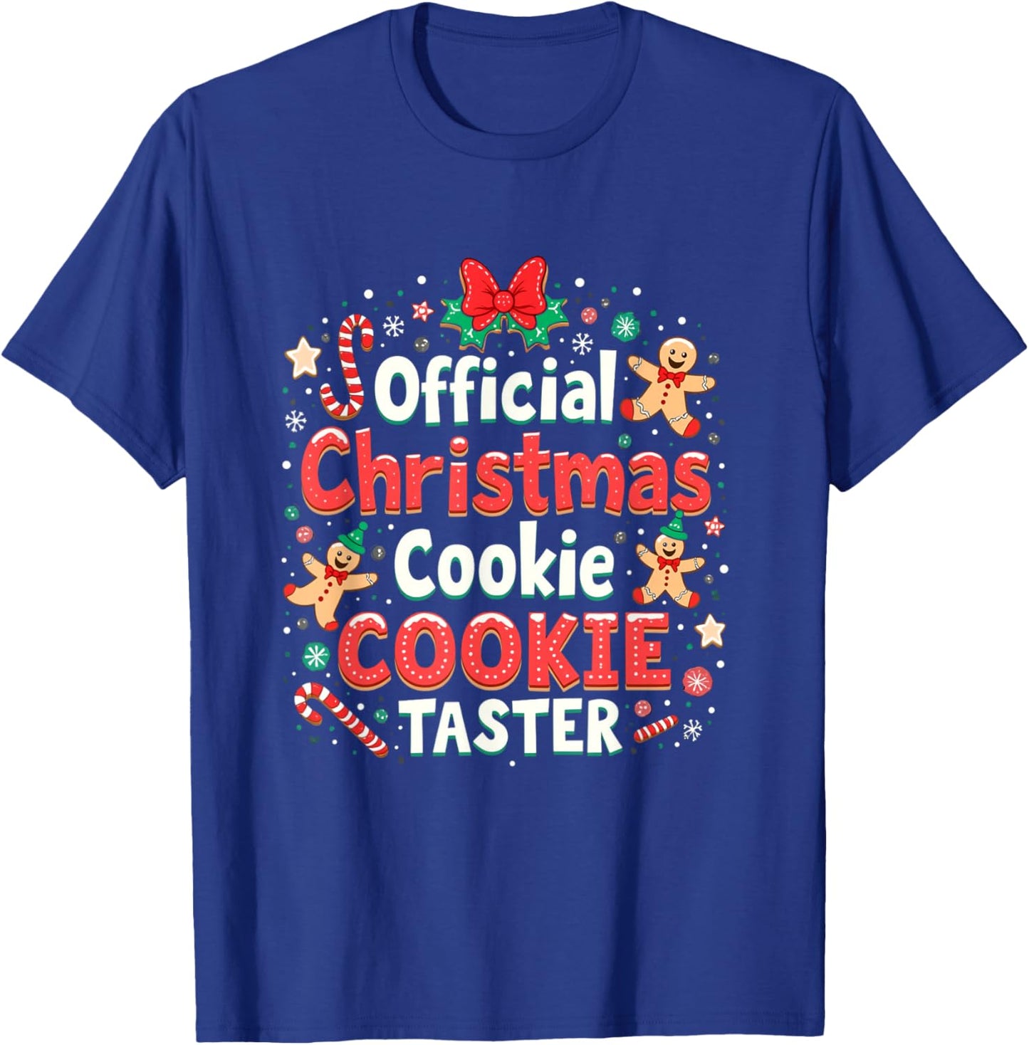 Official Christmas Cookie Taster Christmas Cookie T-Shirt - T-Shirt | Royal
