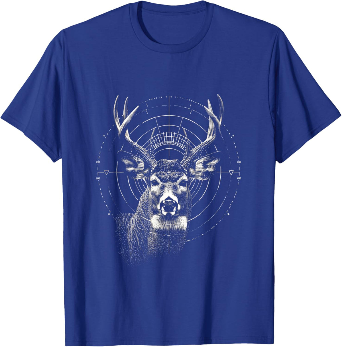 Deer Hunting Crosshairs Big Buck Deer hunting T-Shirt - T-Shirt | Royal
