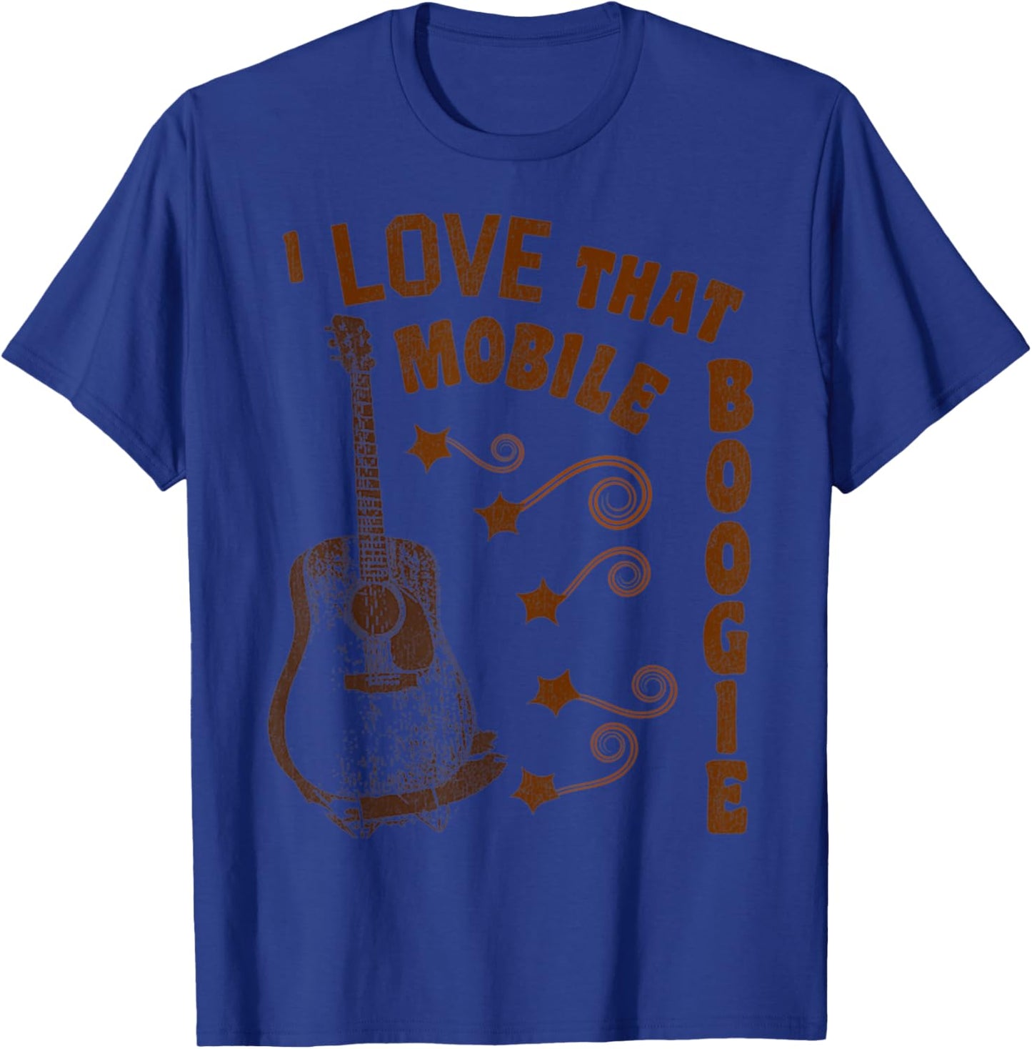 Vintage I Love That Mobile Boogie Retro Music Classic Style T-Shirt - T-Shirt | Royal