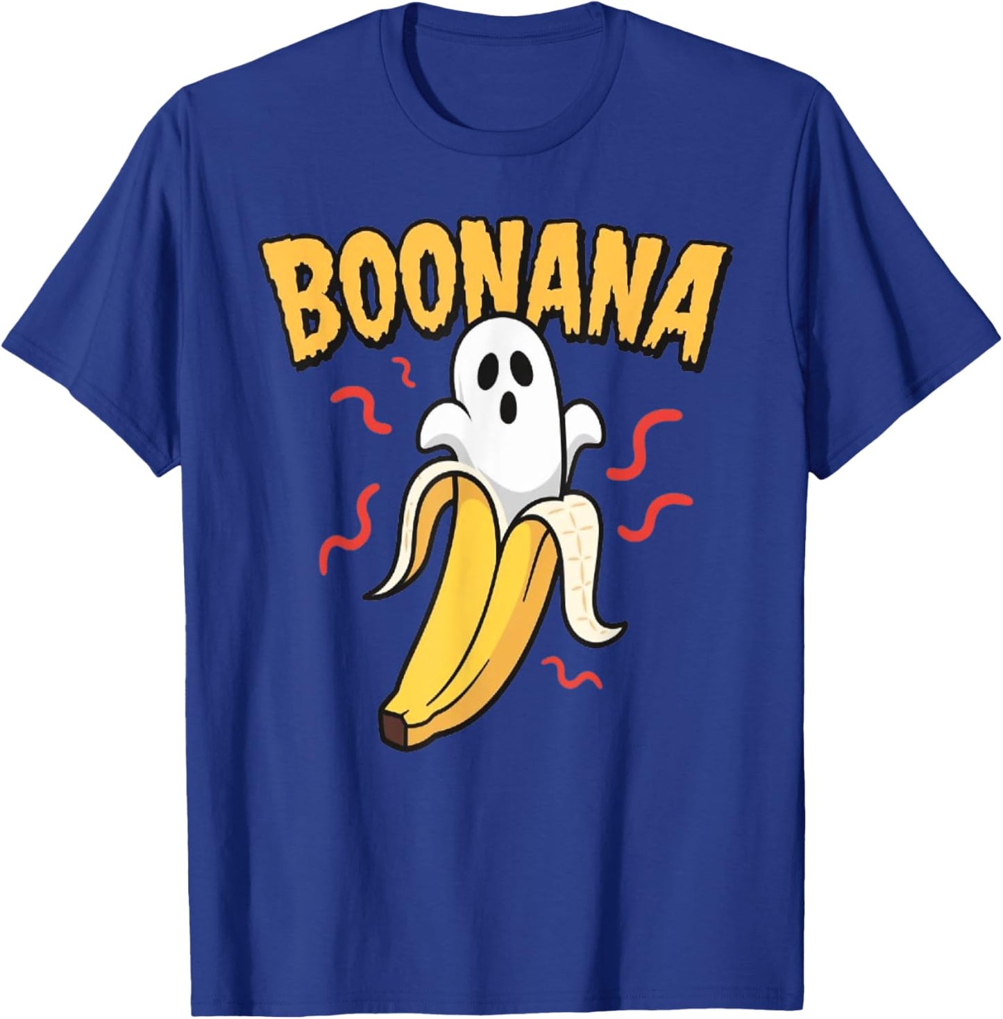 Funny Boonana Halloween Banana Ghost T-Shirt - T-Shirt | Royal