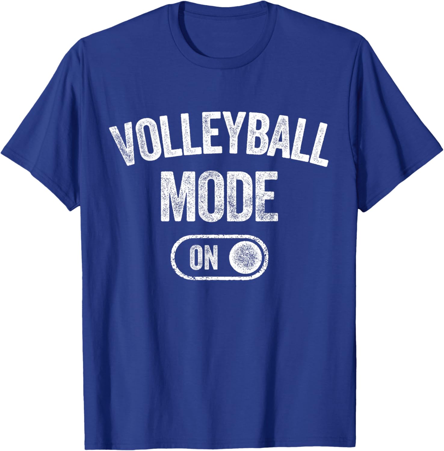 Volleyball Mode On Funny Spiker Gift Volleyball Player Coach T-Shirt - T-Shirt | Royal