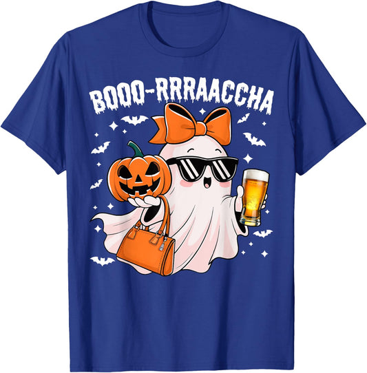 Boo-Racha Halloween Cute Ghost Boo Borracha Funny Men Women T-Shirt - T-Shirt | Royal