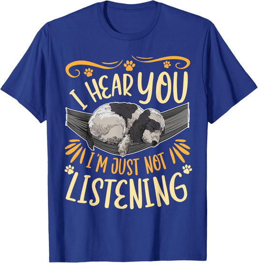 I Hear You I'm Just Not Listening Cocker Spaniel T-Shirt - T-Shirt | Royal