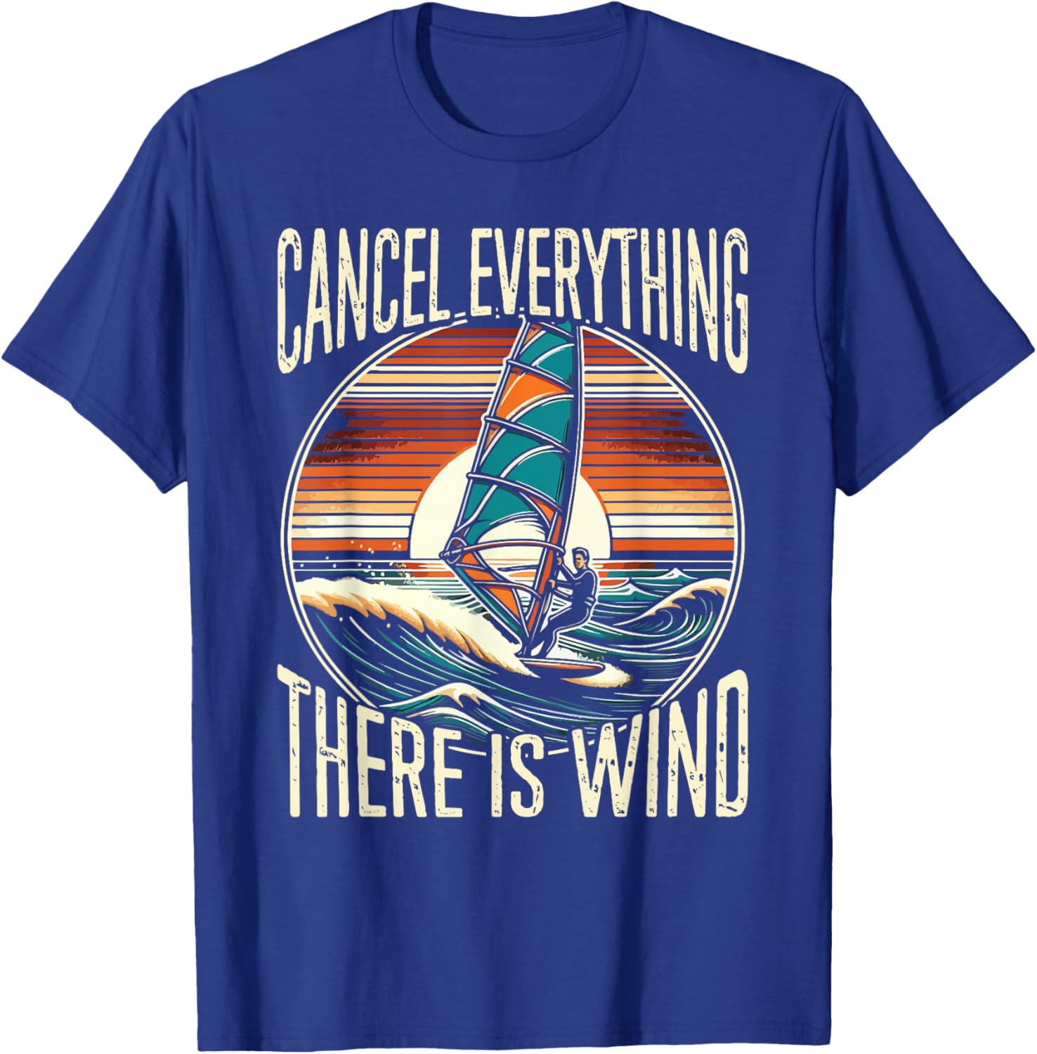 Windsurfer, Windsurfing, Funny T-Shirt - T-Shirt | Royal