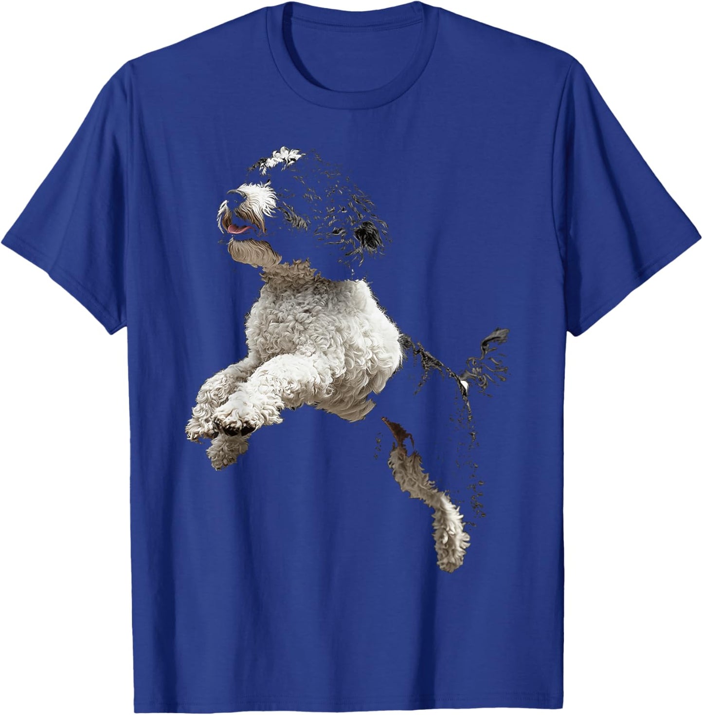 Portuguese Water Dog Motif Pet Artwork Portuguese Water T-Shirt - T-Shirt | Royal