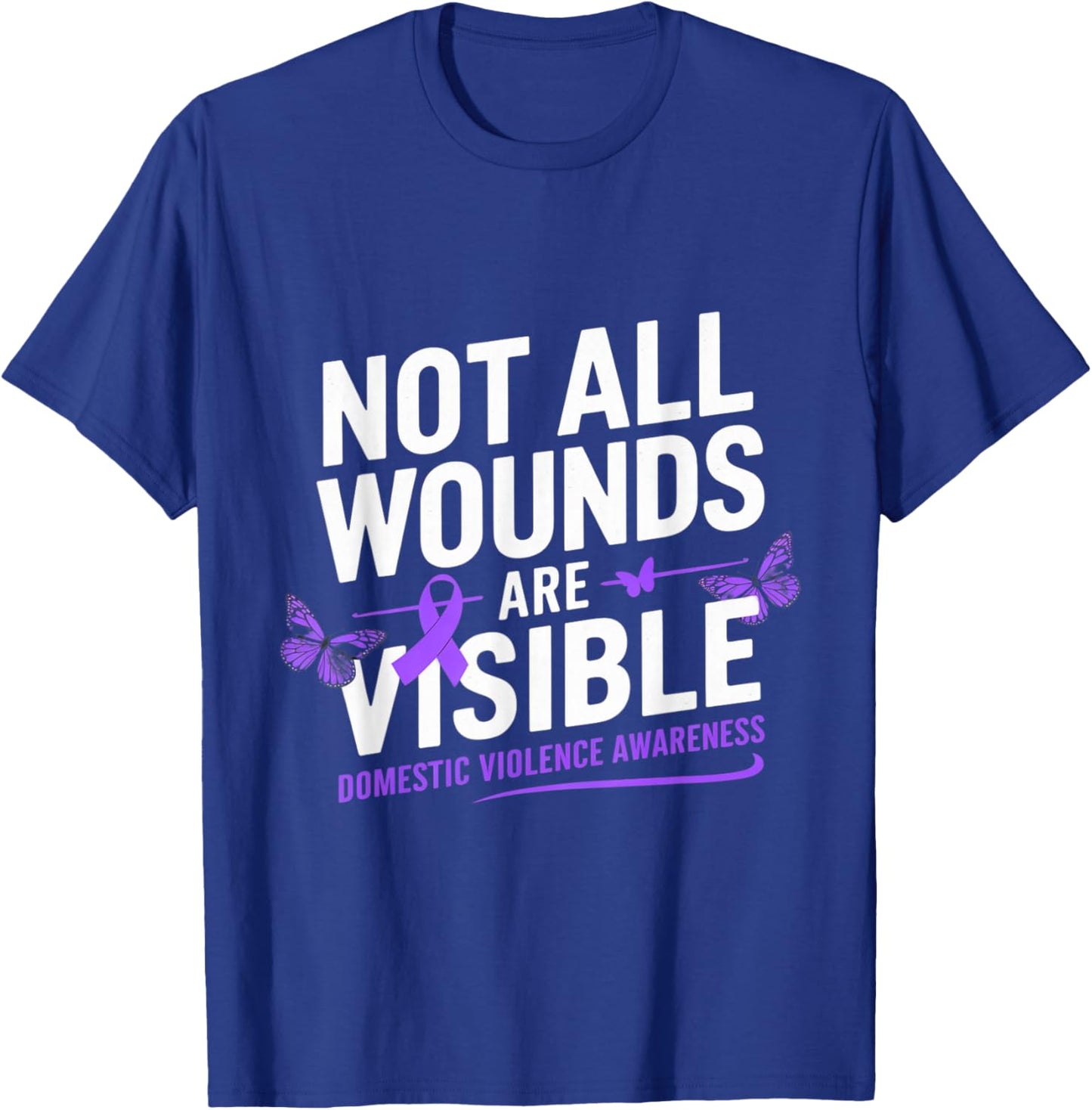 By The Grace Of God I'm A Survivor DV Awareness Month T-Shirt - T-Shirt | Royal