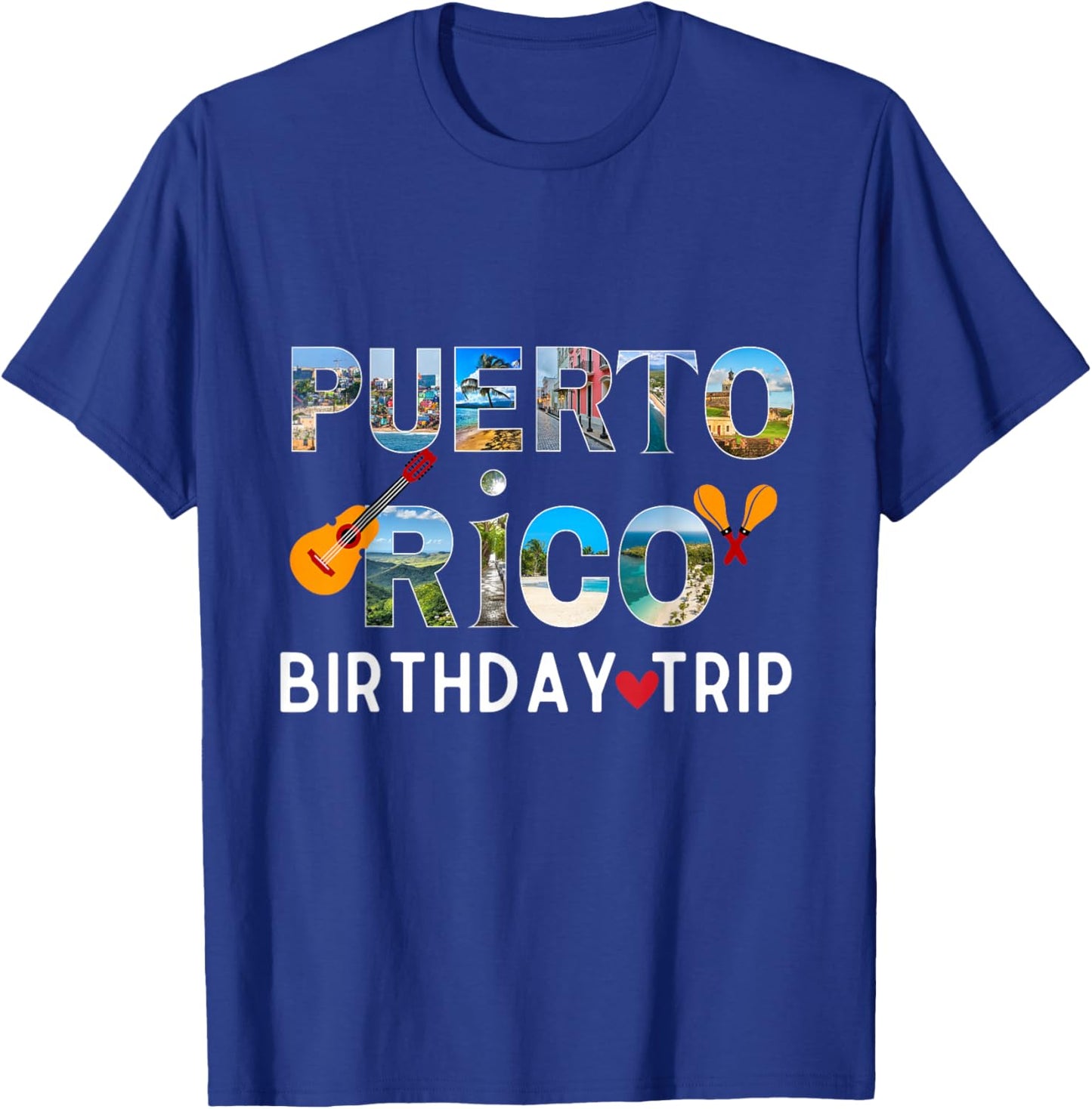 Puerto Rico Birthday Trip Vacation Travel T-Shirt - T-Shirt | Royal