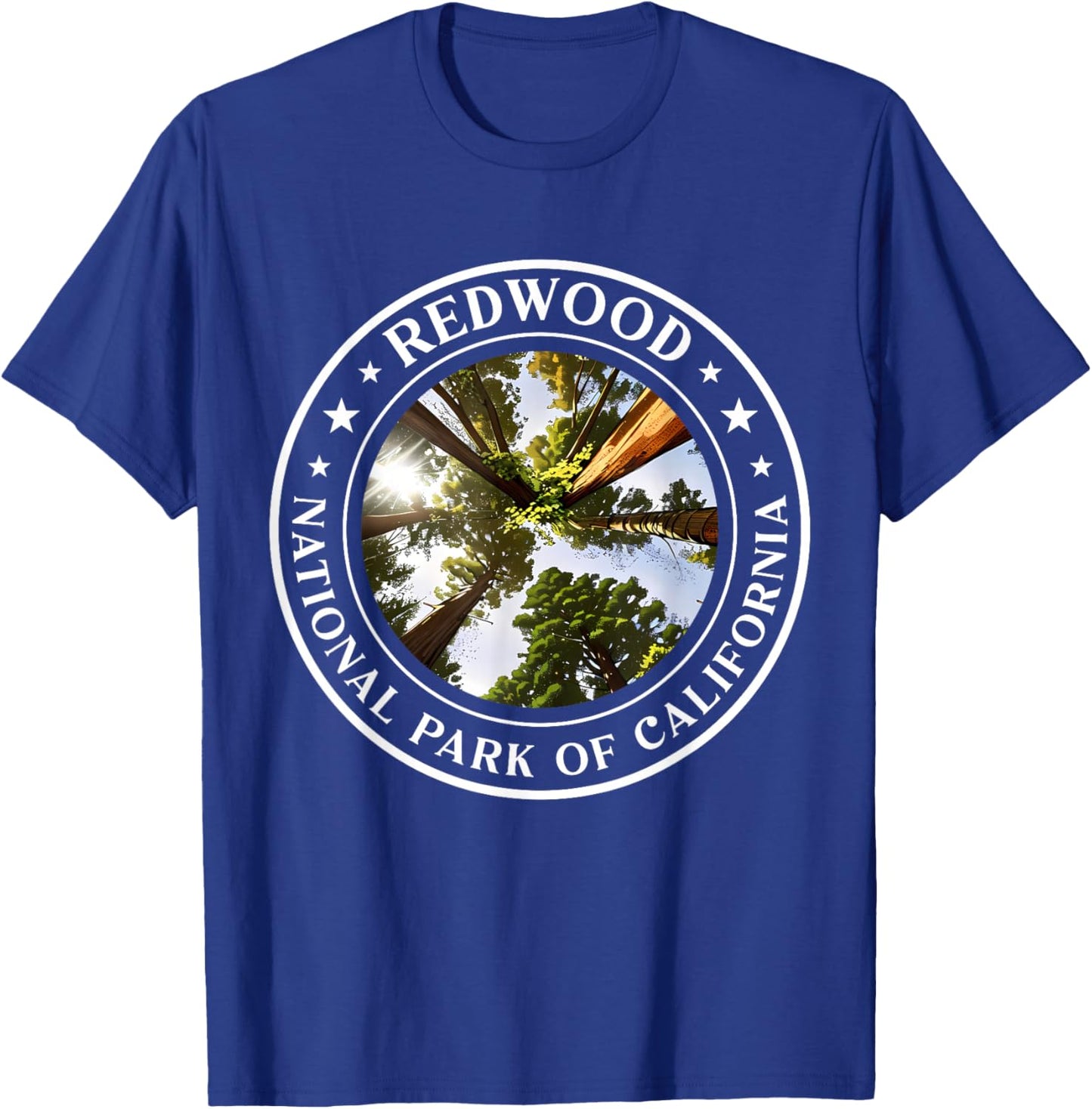 Redwood National Park of California Redwood Forest T-Shirt - T-Shirt | Royal