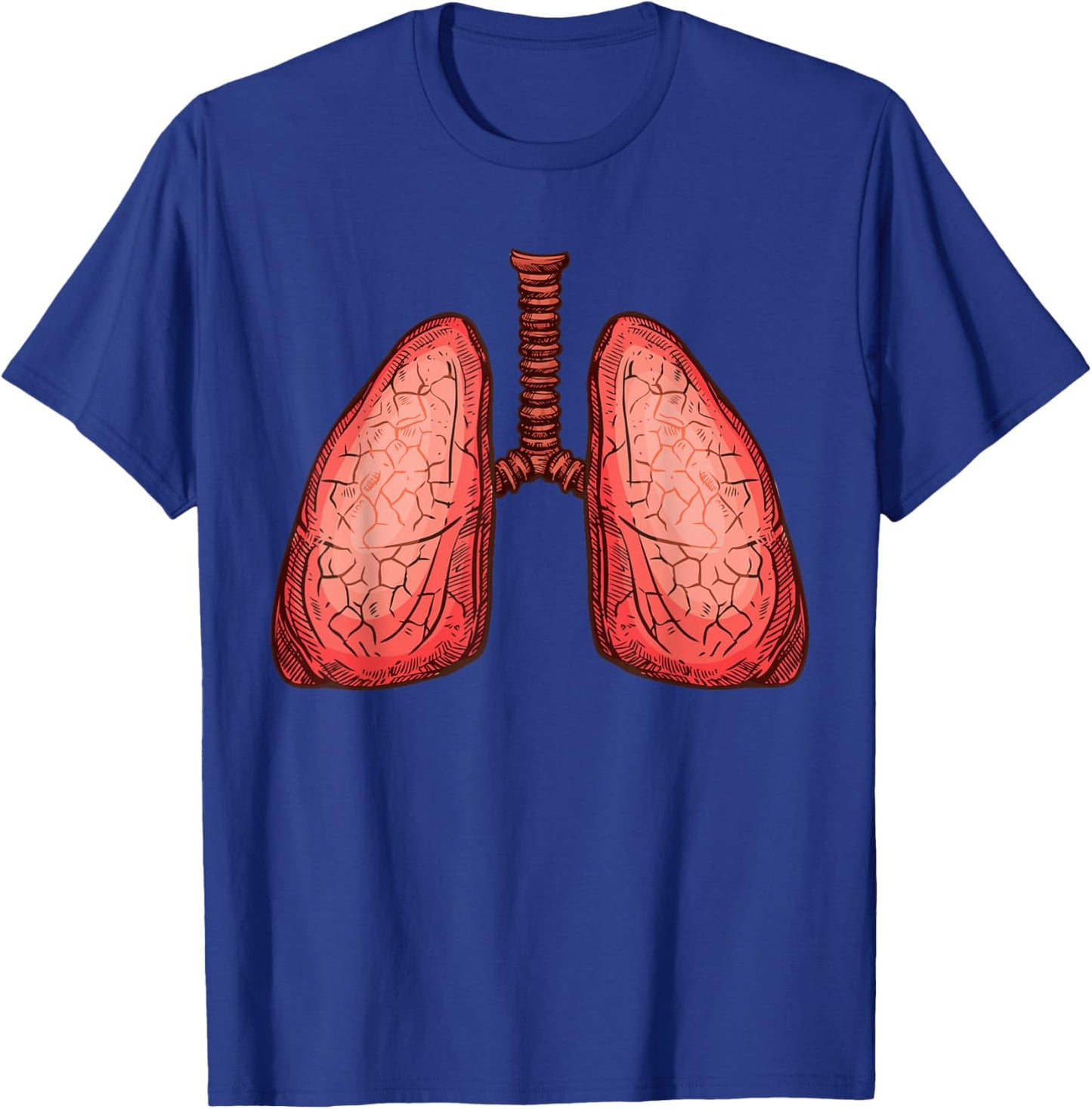 Human Body Organs Anatomy Group Costumes - Lungs Costume T-Shirt - T-Shirt | Royal