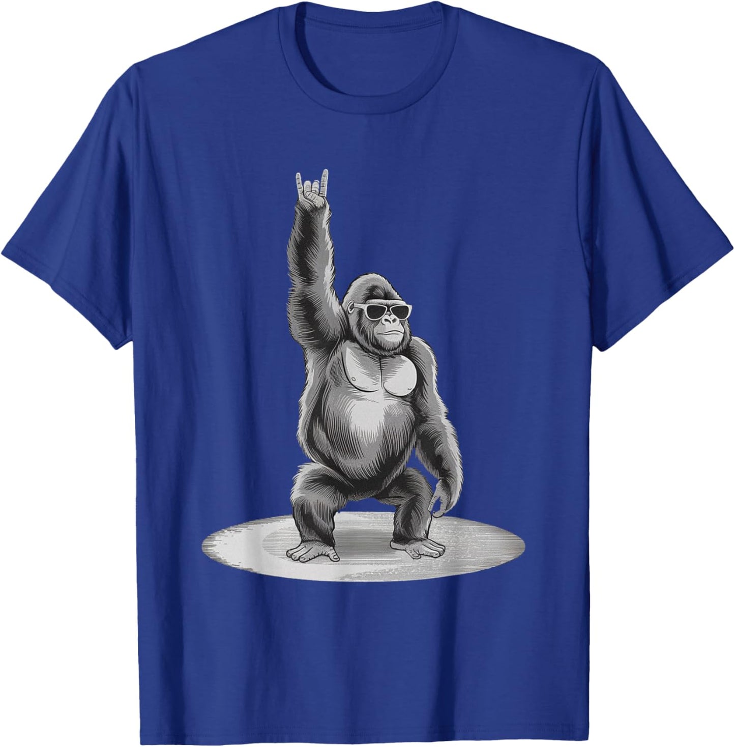 Gorilla Rock Music Boys Kids Men Gorilla Vintage Animal T-Shirt - T-Shirt | Royal