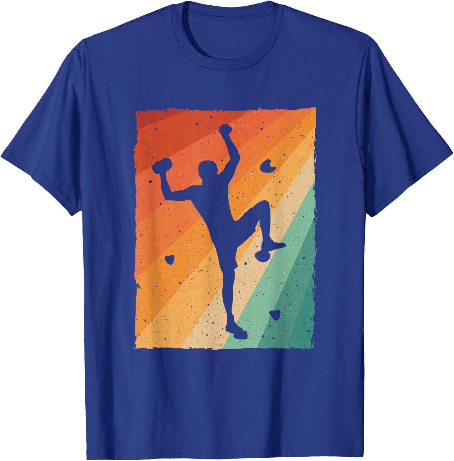 Vintage Bouldering Design Women Kids Rock Climbing T-Shirt - T-Shirt | Royal