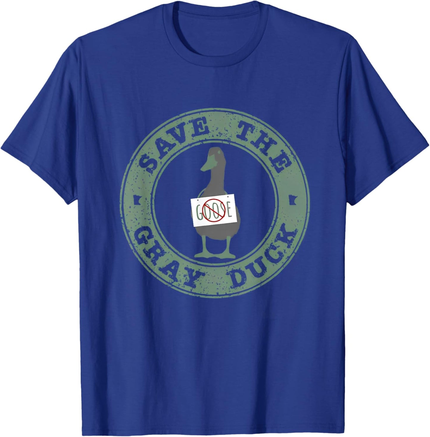 Save The Gray Duck T-Shirt - T-Shirt | Royal