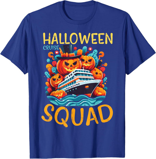 Halloween Cruise Squad Crew Costume Family Men Women Kids T-Shirt - T-Shirt | Royal