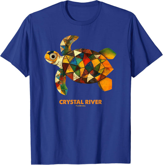 Crystal River Florida FL Vacation Beach Sea Turtle Souvenir T-Shirt - T-Shirt | Royal