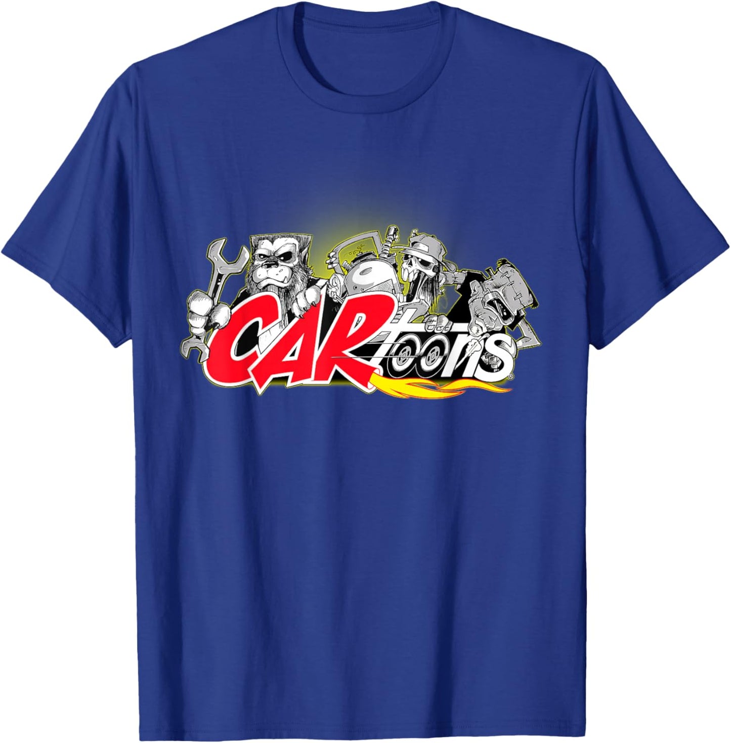 CARtoons Rust In Peace Design T-Shirt - T-Shirt | Royal