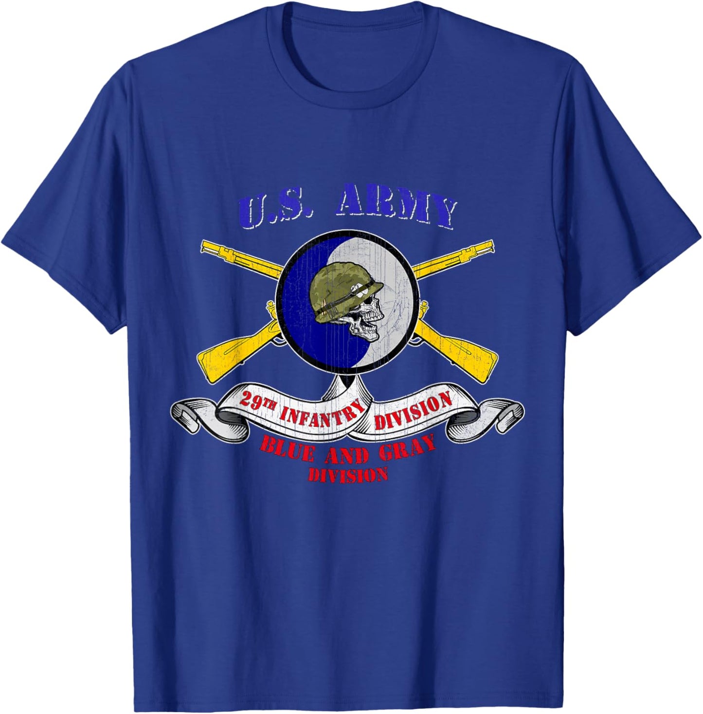 29th Infantry Division 29th ID Veteran Fort Belvoir Virginia T-Shirt - T-Shirt | Royal